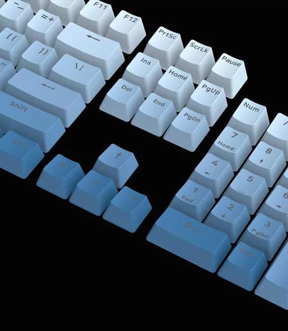 Redragon A134 Gradient Color Ombre Blue Keycaps