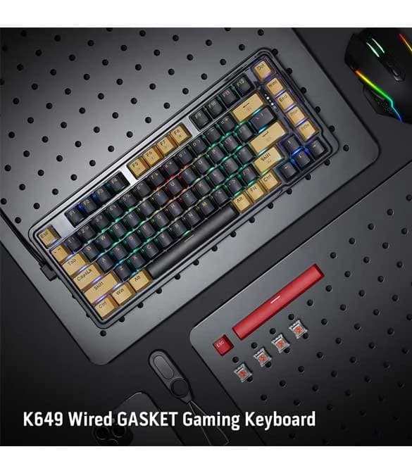 REDRAGON ELF K649 Wired Gasket RGB 75% Gaming Keyboard
