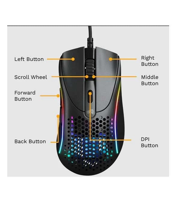 Glorious Model D 2 Wired Mouse - Matte White