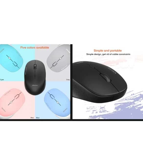 MeeTion R570 Silent 2.4ghz Wireless Mouse -Black
