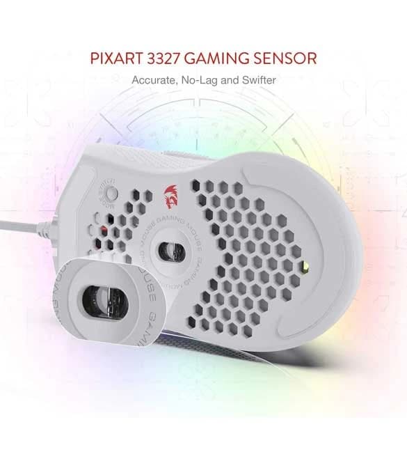 Redragon M808 Storm Honeycomb Shell - White