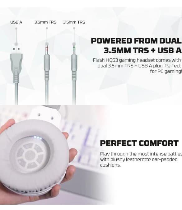 Fantech P51 All In One PC Gaming Set - White