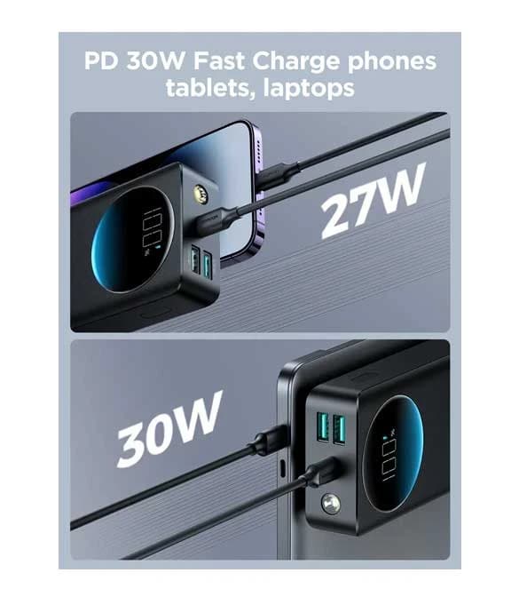 Joyroom 30W Power Bank 10000MAH With USB to Type-C Cable