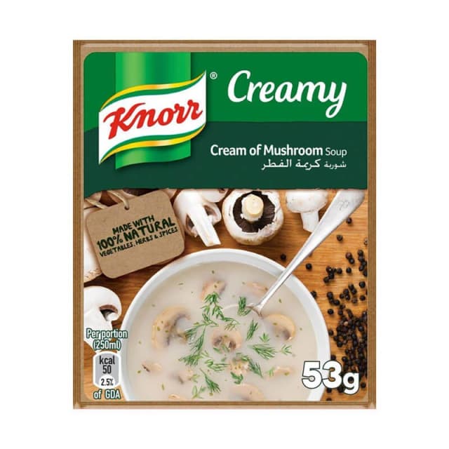 Knorr Packet Soup Cream of Mushroom 53G