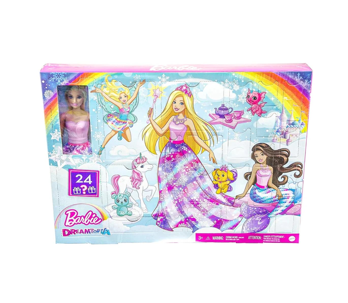 Barbie Dreamtopia Advent Calendar With Doll And 24 Surprises