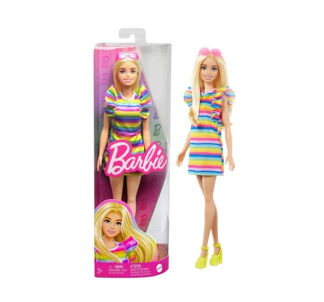 Barbie Fashionista With Tiered Dress And Braces - Rerun