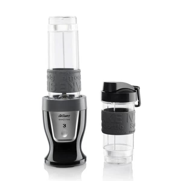 Shake'N Take خلاط شخصي من أرزوم بقوة 300 واط، بطارية ليثيوم أيون، زجاجتان