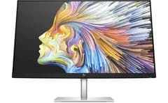 شاشة HP E27k G5 بقياس 27 إنش وبدقة 4K IPS مع قاعدة Dock مدمجة ومستشعر إضاءة محيطة وتقنية HP Eye Ease ومكبرات صوت مزدوجة 3 واط، مزودة بستاند قابل للتعديل ومنفذ USB-C لشحن 65 واط ونقل البيانات.