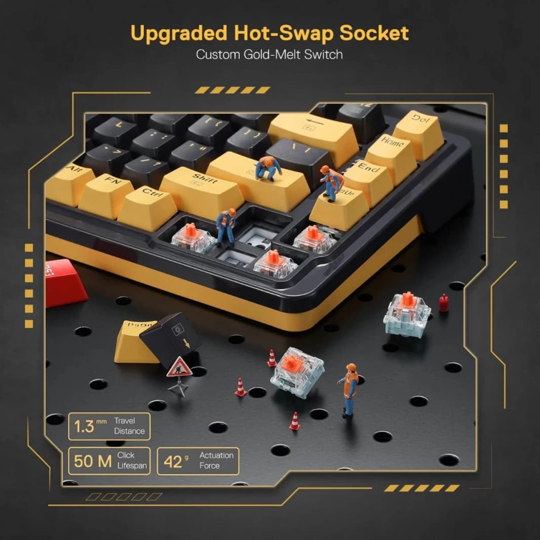Redragon K649 78 ٪ Wired Gasket RGB Gaming Keyboard