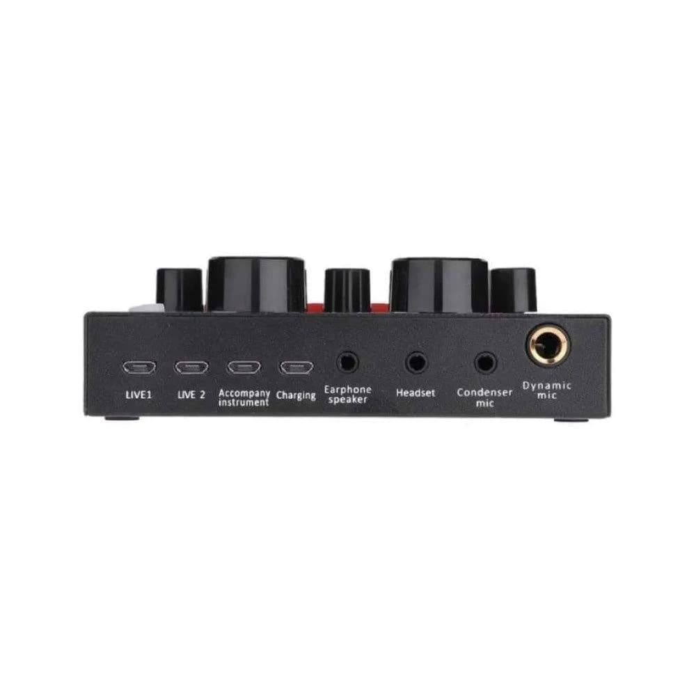 بطاقة الصوت V8 خلاط Bluetooth Soundcard V8 بطاقة الصوت