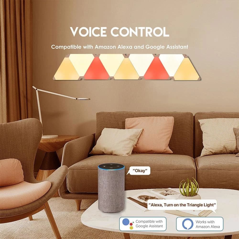 Fantech Smart RGB Triangle Light لوحات SLP0103 + LA1ALP 3PCS