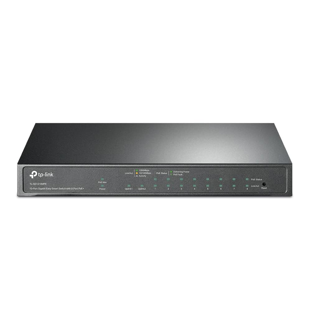 TP-LINK SG1210MPE 10-PORT GIGABIT SMART SWITCH مع 8-PORT POE+