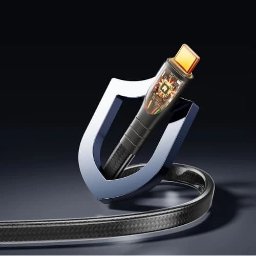 Remax Type-C إلى Cable Cable Prime 1.2m 60W Cable Sharging Cable (Silver)-RC-C166