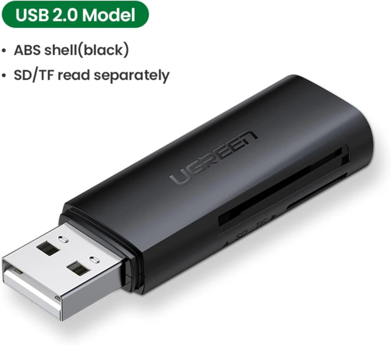 Ugreen USB 3.0 قارئ بطاقة متعدد الوظائف (بطاقة ذاكرة MicroSD / SD) [60722]