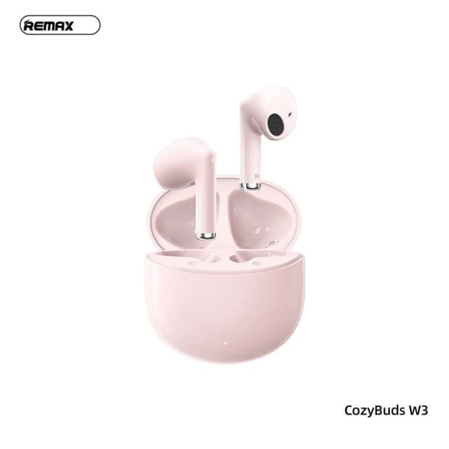 Remax Mozybuds W3 Poptung Series Enc Stereo Earphone for Music & Call - Pink