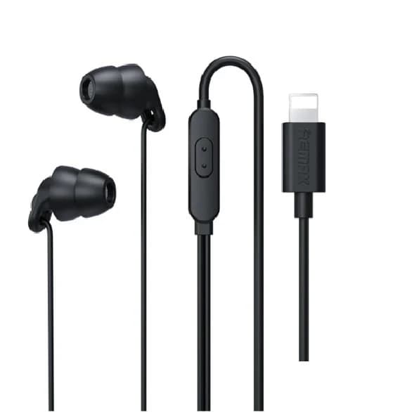 REMAX RM-518I iPhone Lightning Sleep Earphone Weird Black