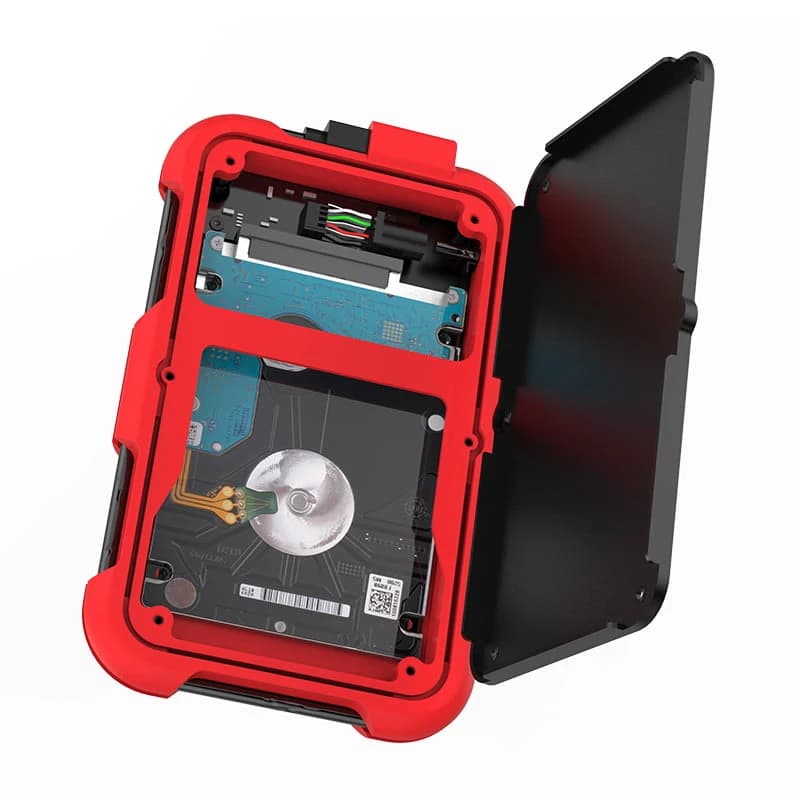 ORICO 2.5 بوصة هلام السيليكا ثلاثية الحماية HDD العلبة (أحمر) 2799U3-RD
