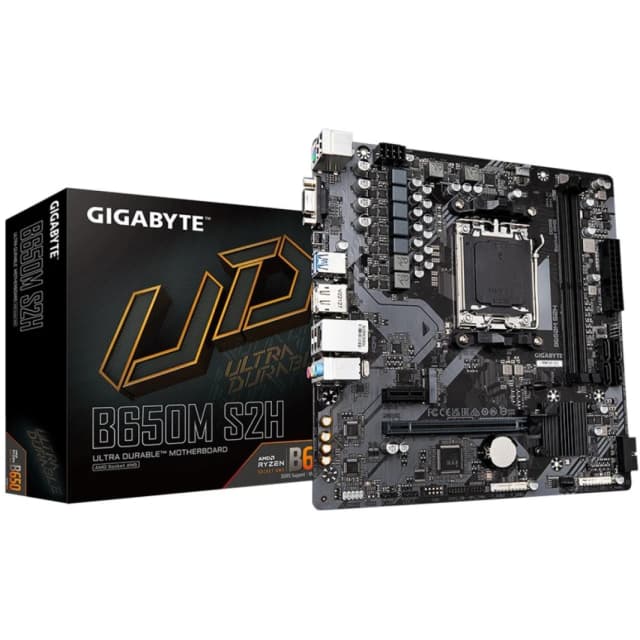 GIGABYTE B650M S2H AMD RYZEN 7000 Series AM5/DDR5/PCIe 4.0/1xM.2 - mATX MotherBoard