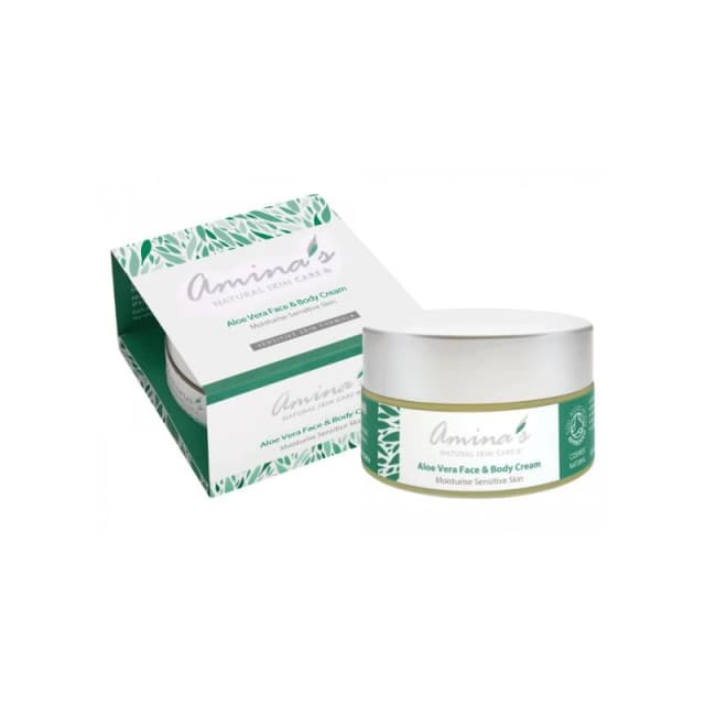 AMINA’S Natural Aloe Vera Face & Body Cream 50ml