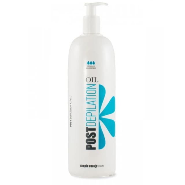 Simple use post depilation oil