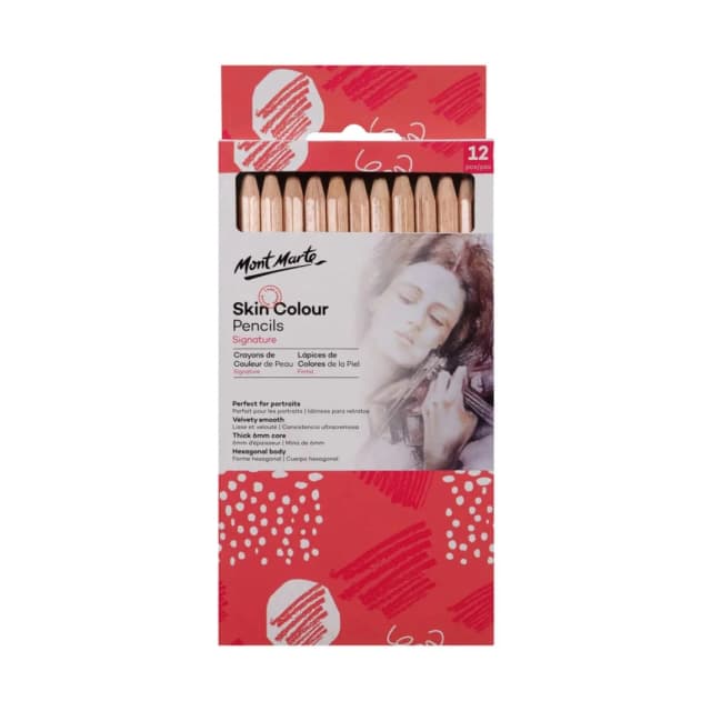 Mont Marte Skin Tone Coloring Pencils Set/12
