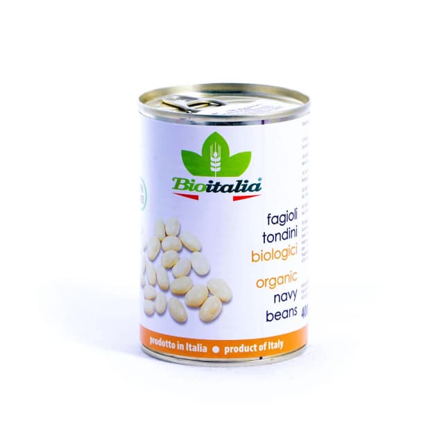 BioItalia Boiled Navy Beans 400g