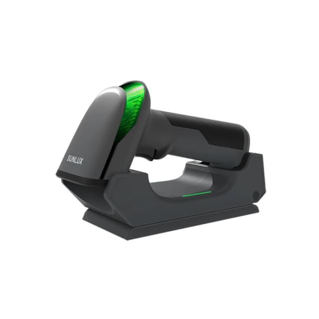 SUNLLUX WRLS 2D-BARCODE SCANNER BLACK RED-LED, RAM,1D,2D MOBILE PAYMENT 640X480 PIXEL
